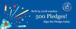 500 pledges banner