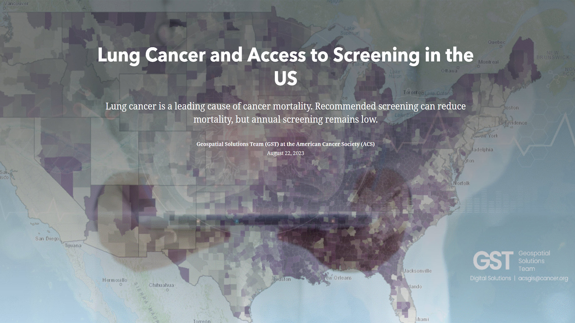 Image for Research Story Map – Lung Cancer and Access to Screening in the US